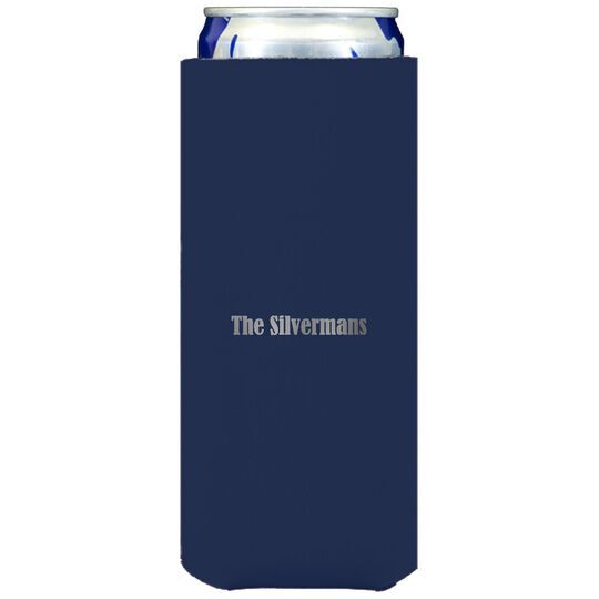 Your Name Collapsible Slim Koozies